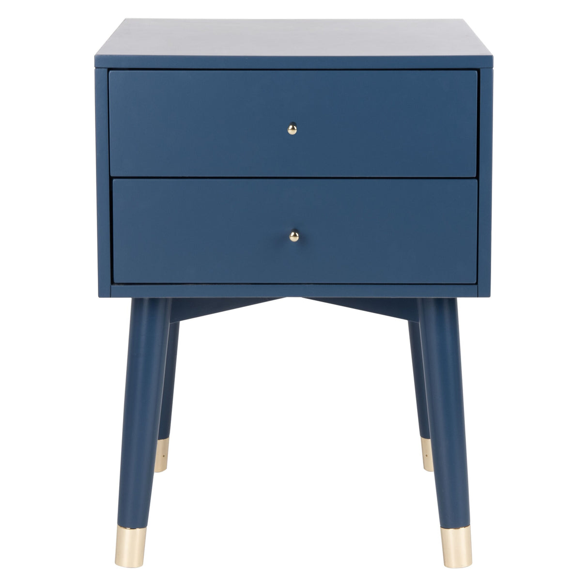 SAFAVIEH Dobrita Mid-Century Modern 2-Drawer Nightstand