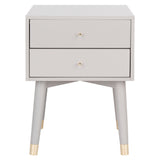 SAFAVIEH Dobrita Mid-Century Modern 2-Drawer Nightstand