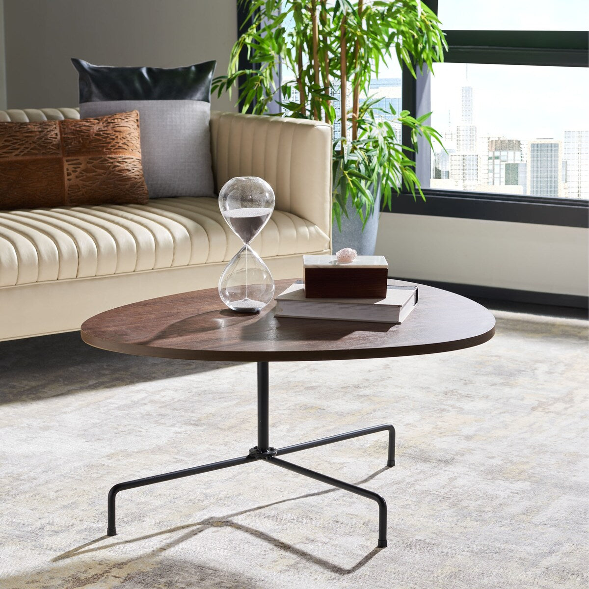 SAFAVIEH Dorathea Modern Tripod Coffee Table - 32Wx26Dx16H