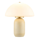 SAFAVIEH Dorette Dome Shade 14-inch Small Table Lamp (LED Bulb Included) - 11.8 In. W x 11.8 In. D x 13.5 In. H - 12Wx12Dx14H