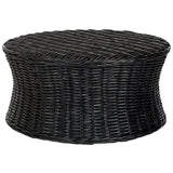 SAFAVIEH Dorinda Dark Brown Wicker Ottoman