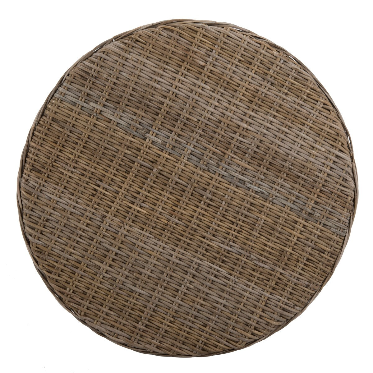 SAFAVIEH Dorinda Dark Brown Wicker Ottoman