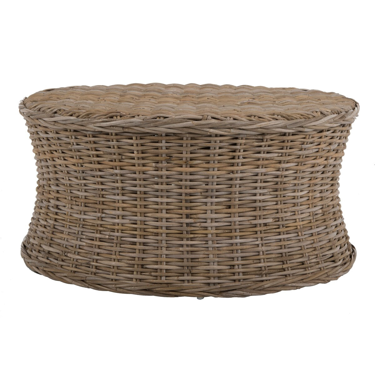 SAFAVIEH Dorinda Dark Brown Wicker Ottoman