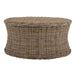 SAFAVIEH Dorinda Dark Brown Wicker Ottoman