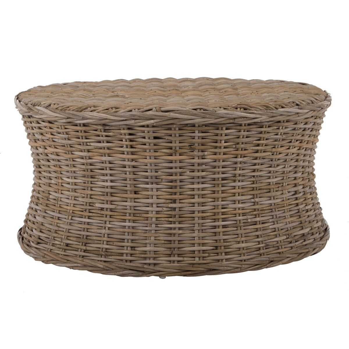 SAFAVIEH Dorinda Dark Brown Wicker Ottoman