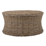 SAFAVIEH Dorinda Dark Brown Wicker Ottoman