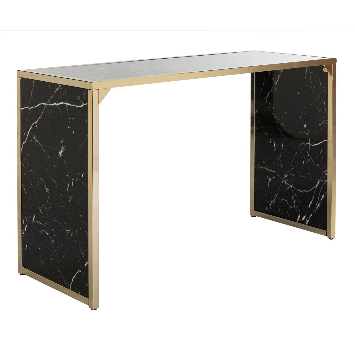 SAFAVIEH Dorthea Black/ Brass Console Table - 48" x 18" x 30" - 48Wx18Dx30H