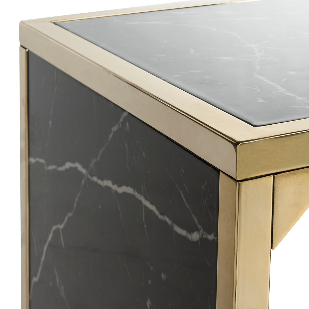 SAFAVIEH Dorthea Black/ Brass Console Table - 48" x 18" x 30" - 48Wx18Dx30H