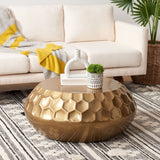 SAFAVIEH Dorthey Antique Brass Coffee Table - 33" x 33" x 13.8" - 33Wx33Dx14H