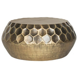 SAFAVIEH Dorthey Antique Brass Coffee Table - 33" x 33" x 13.8" - 33Wx33Dx14H