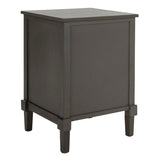 SAFAVIEH Doshia Grey Storage Side Table - 16.9" x 15" x 24" - 17Wx15Dx24H