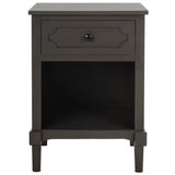 SAFAVIEH Doshia Grey Storage Side Table - 16.9" x 15" x 24" - 17Wx15Dx24H