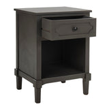 SAFAVIEH Doshia Grey Storage Side Table - 16.9" x 15" x 24" - 17Wx15Dx24H