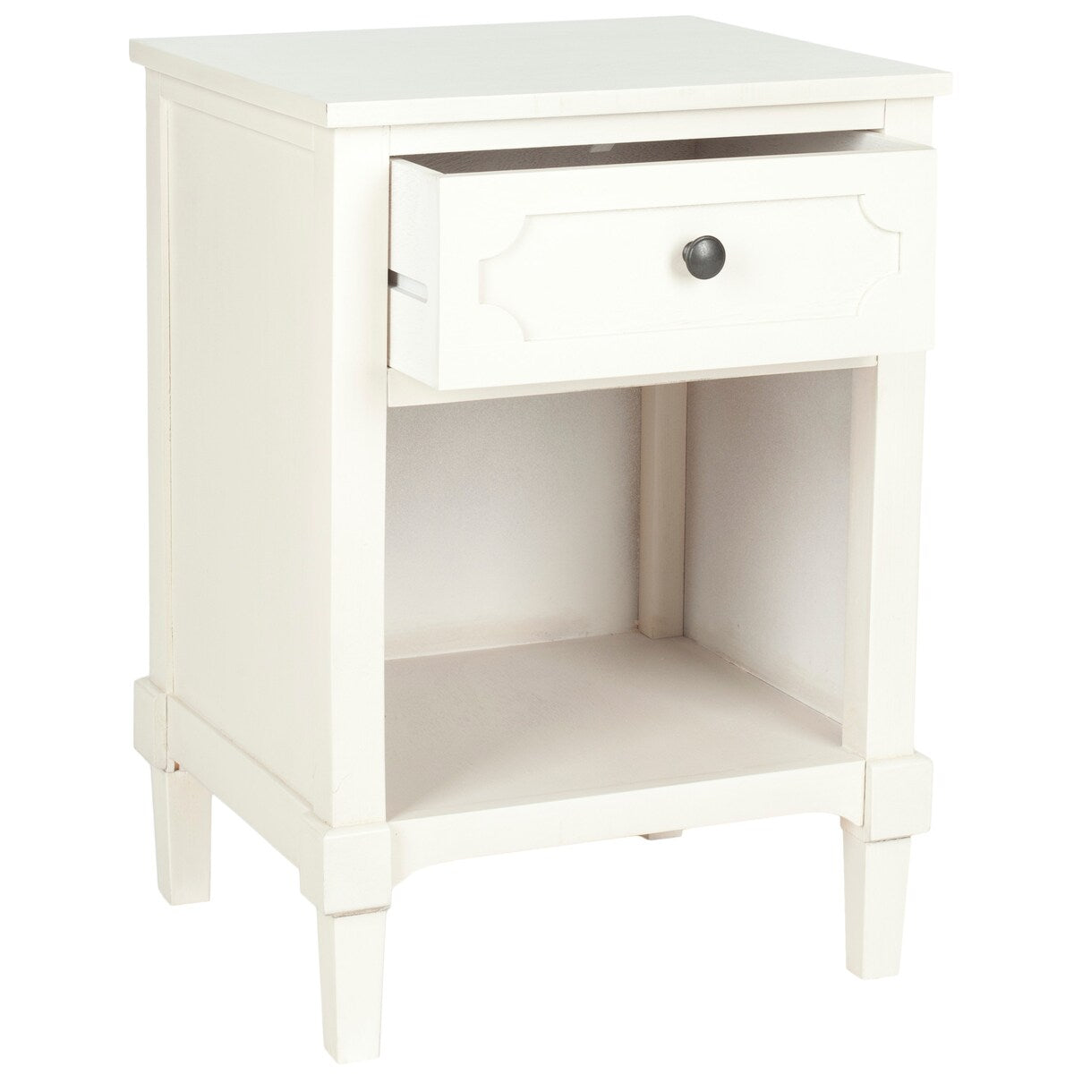 SAFAVIEH Doshia Grey Storage Side Table - 16.9" x 15" x 24" - 17Wx15Dx24H