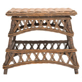 SAFAVIEH Draginja Natural Rattan Accent Table - 23.6" x 23.6" x 20.5" - 24Wx24Dx21H