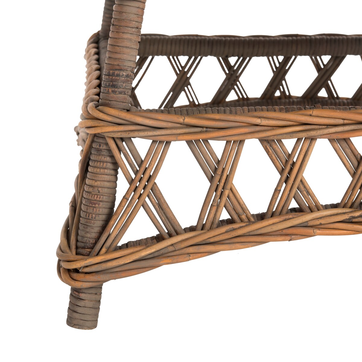 SAFAVIEH Draginja Natural Rattan Accent Table - 23.6" x 23.6" x 20.5" - 24Wx24Dx21H