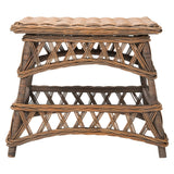 SAFAVIEH Draginja Natural Rattan Accent Table - 23.6" x 23.6" x 20.5" - 24Wx24Dx21H