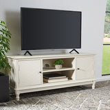 SAFAVIEH Echo 2-Door 2-Shelf Storage TV Media Stand - 47.3" W x 15.8" L x 20" H - 47Wx16Dx20H