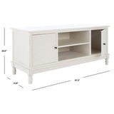 SAFAVIEH Echo 2-Door 2-Shelf Storage TV Media Stand - 47.3" W x 15.8" L x 20" H - 47Wx16Dx20H