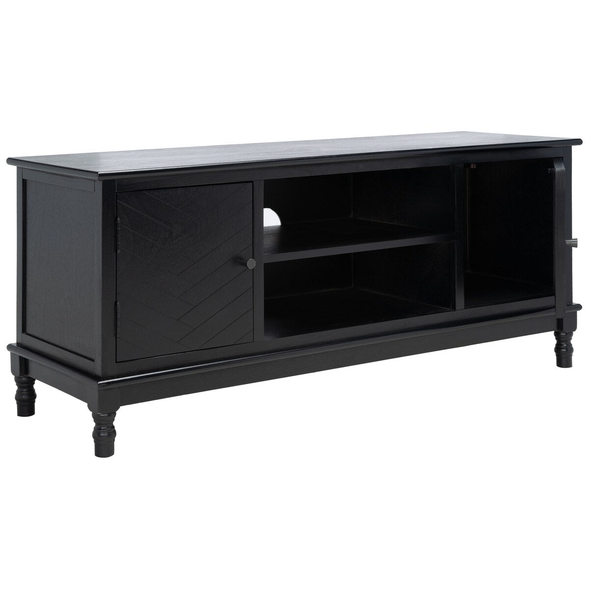 SAFAVIEH Echo 2-Door 2-Shelf Storage TV Media Stand - 47.3" W x 15.8" L x 20" H - 47Wx16Dx20H