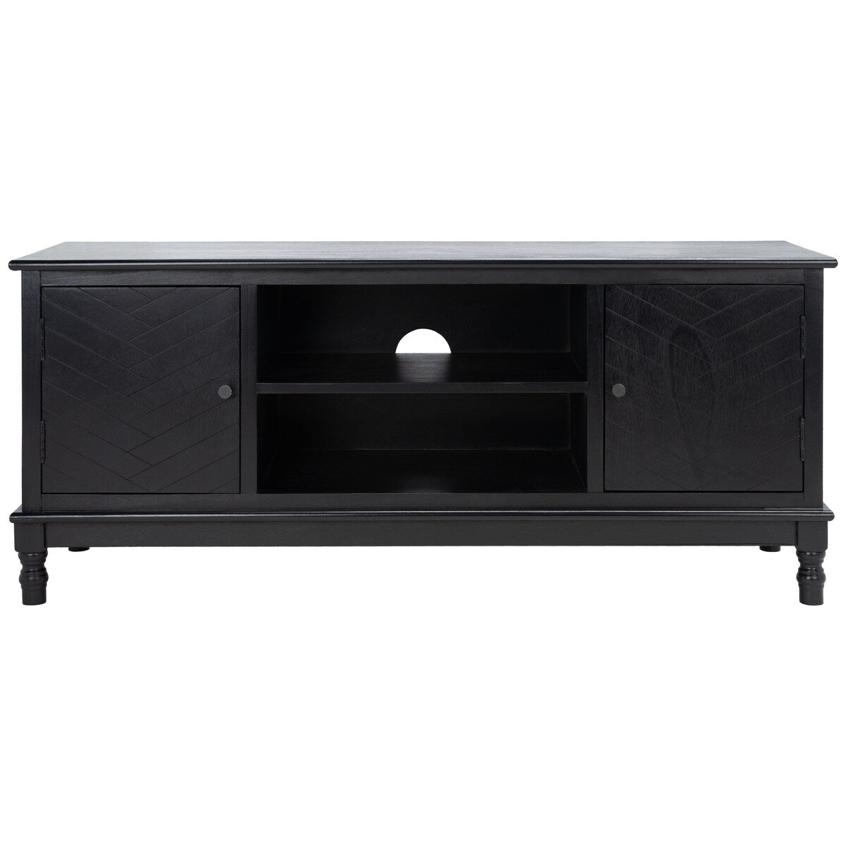 SAFAVIEH Echo 2-Door 2-Shelf Storage TV Media Stand - 47.3" W x 15.8" L x 20" H - 47Wx16Dx20H