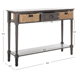 SAFAVIEH Edyth Grey Console - 44.5" x 13.4" x 31.5" - 45Wx13Dx32H