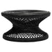 SAFAVIEH Efrat Large Bowed Black Coffee Table - 31.5" x 31.5" x 15.7" - 32Wx32Dx16H