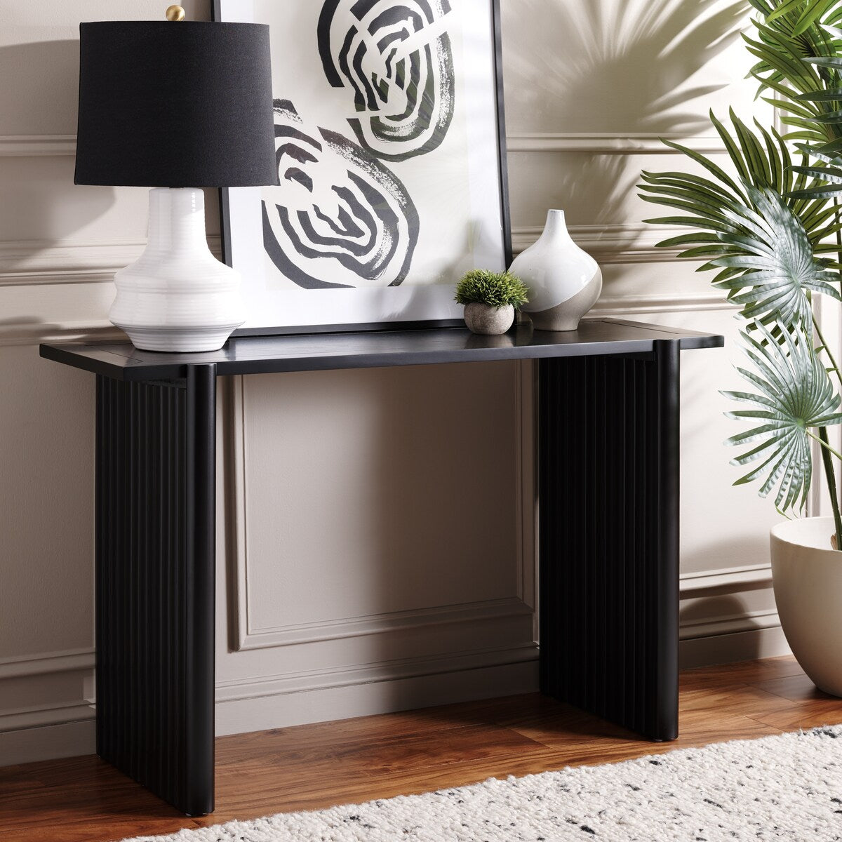 SAFAVIEH Eilika Console Table - 59" W x 15" D x 19" H - 47Wx16Dx30H