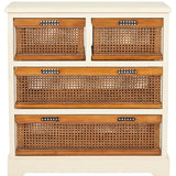 SAFAVIEH Eilike 4-Drawer White Storage Cabinet - 29.1" x 13.8" x 30.3" - 29Wx14Dx30H