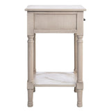 SAFAVIEH Eilish 1-Drawer 1-Shelf Accent Table - 19" W x 15.8" L x 26" H - 19Wx16Dx26H