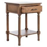 SAFAVIEH Eilish 1-Drawer 1-Shelf Accent Table - 19" W x 15.8" L x 26" H - 19Wx16Dx26H