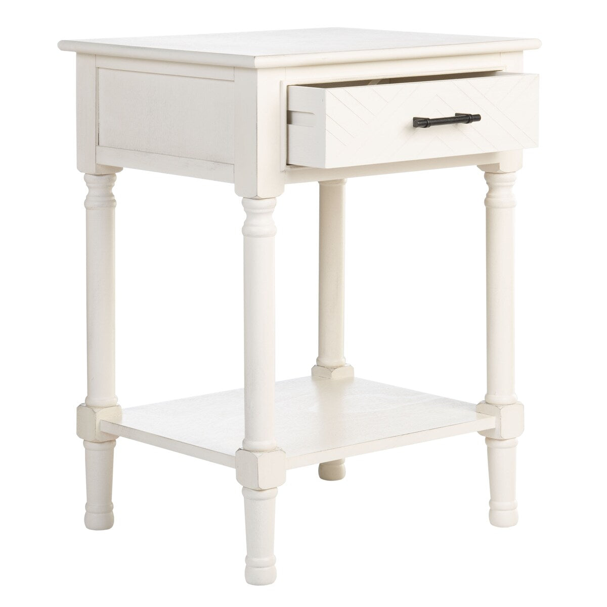 SAFAVIEH Eilish 1-Drawer 1-Shelf Accent Table - 19" W x 15.8" L x 26" H - 19Wx16Dx26H