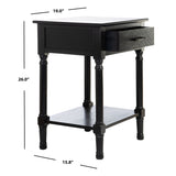 SAFAVIEH Eilish 1-Drawer 1-Shelf Accent Table - 19" W x 15.8" L x 26" H - 19Wx16Dx26H