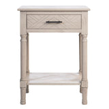 SAFAVIEH Eilish 1-Drawer 1-Shelf Accent Table - 19" W x 15.8" L x 26" H - 19Wx16Dx26H