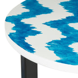 SAFAVIEH Eini Blue/ White End Table - 16Wx16Dx26H