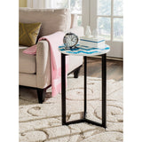 SAFAVIEH Eini Blue/ White End Table - 16Wx16Dx26H