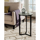 SAFAVIEH Eini Blue/ White End Table - 16Wx16Dx26H