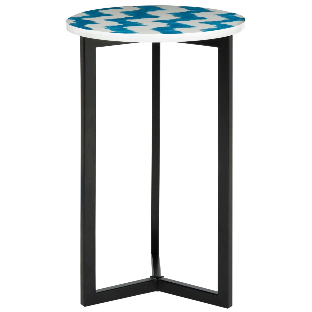 SAFAVIEH Eini Blue/ White End Table - 16Wx16Dx26H