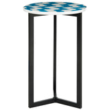 SAFAVIEH Eini Blue/ White End Table - 16Wx16Dx26H