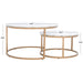 SAFAVIEH Elberta 2 Round Nesting Coffee Table - 43" L x 36" D x 18" H - 32Wx32Dx18H