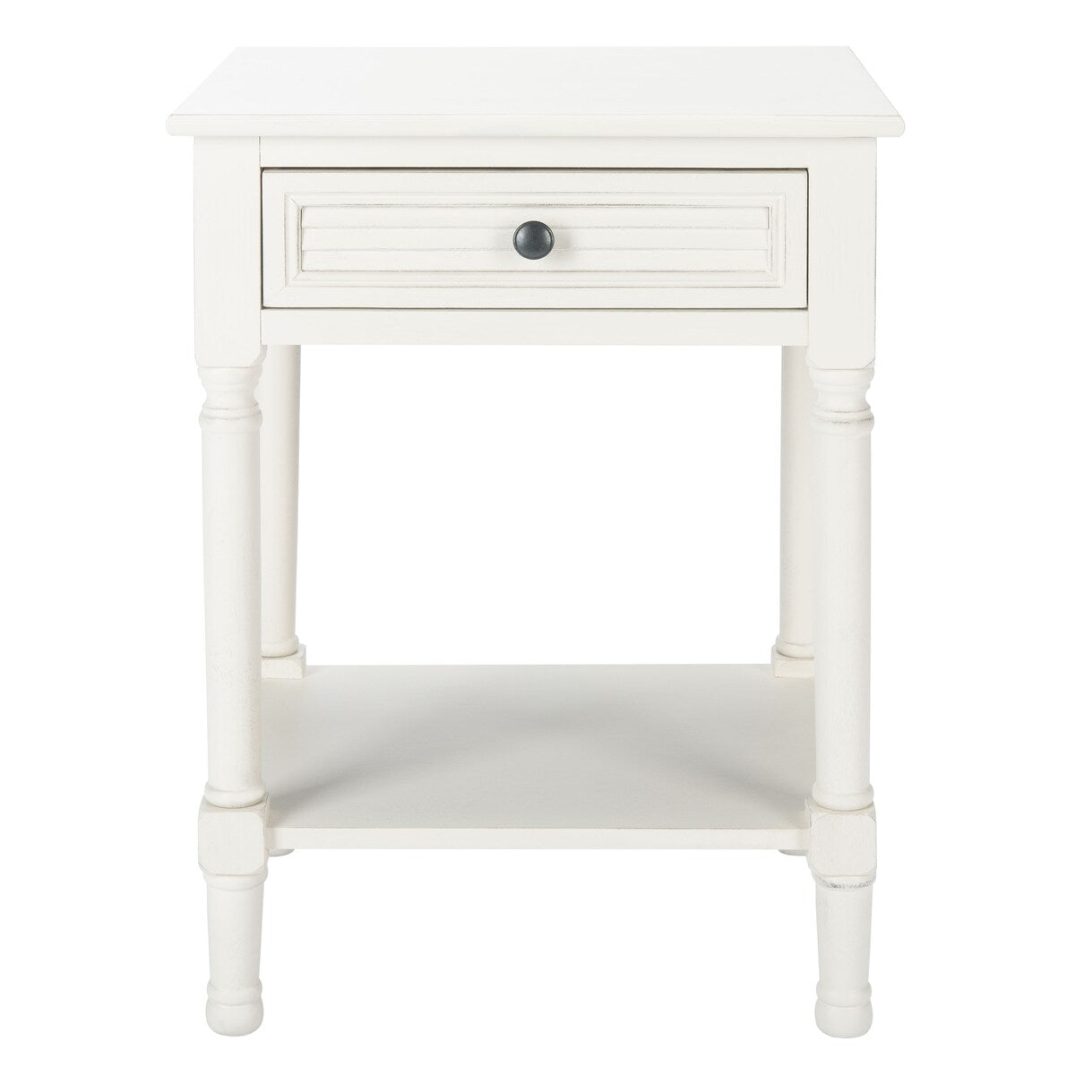 SAFAVIEH Eleanore 1-Drawer Lower Shelf Nightstand Accent Table - 19" W x 15.8" L x 26" H - 19Wx16Dx26H