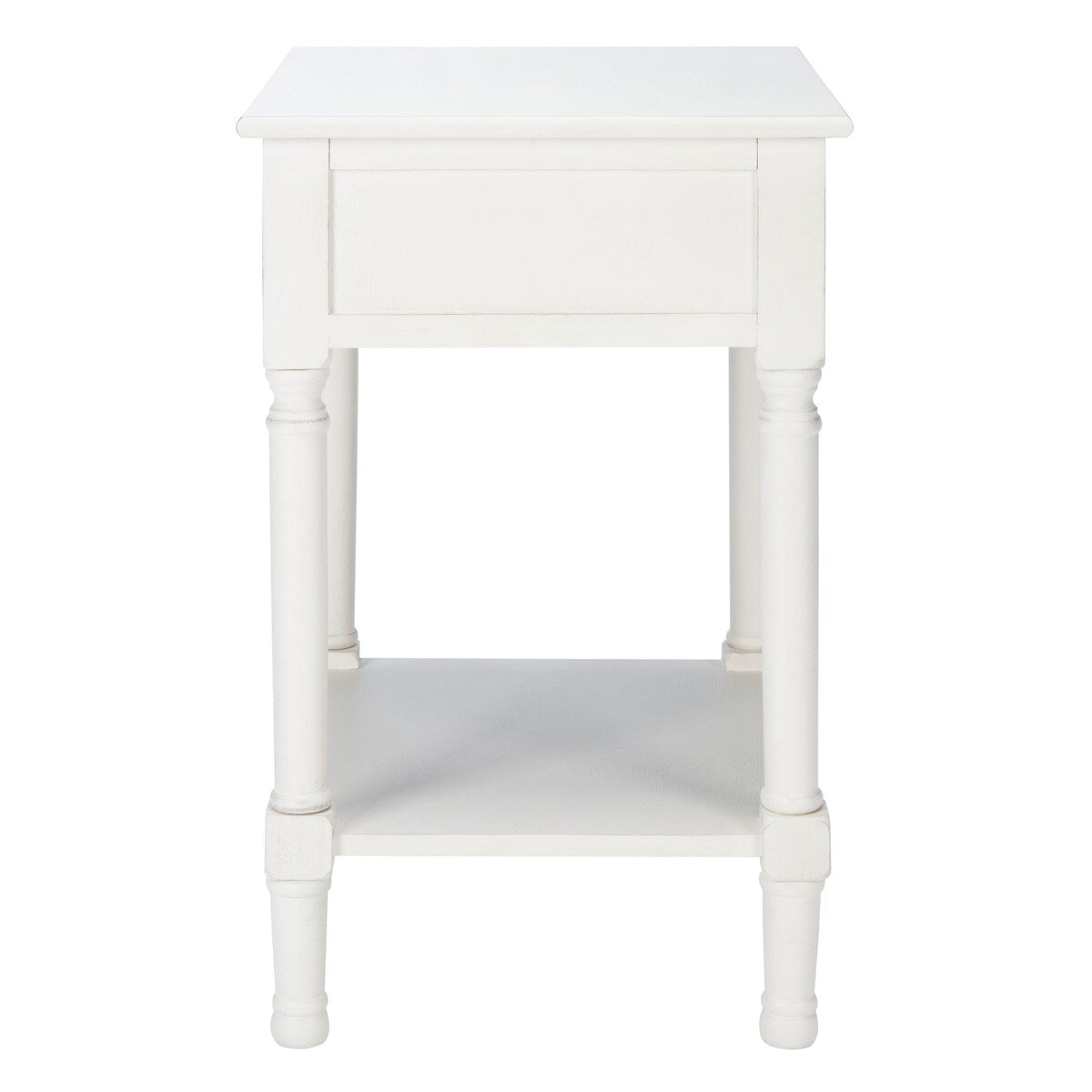 SAFAVIEH Eleanore 1-Drawer Lower Shelf Nightstand Accent Table - 19" W x 15.8" L x 26" H - 19Wx16Dx26H