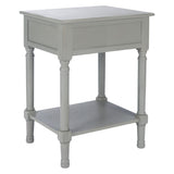 SAFAVIEH Eleanore 1-Drawer Lower Shelf Nightstand Accent Table - 19" W x 15.8" L x 26" H - 19Wx16Dx26H