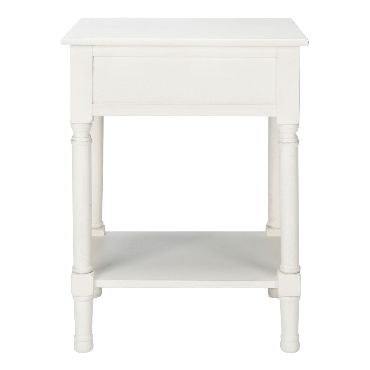 SAFAVIEH Eleanore 1-Drawer Lower Shelf Nightstand Accent Table - 19" W x 15.8" L x 26" H - 19Wx16Dx26H