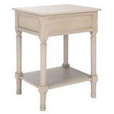 SAFAVIEH Eleanore 1-Drawer Lower Shelf Nightstand Accent Table - 19" W x 15.8" L x 26" H - 19Wx16Dx26H