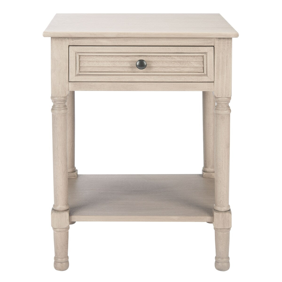 SAFAVIEH Eleanore 1-Drawer Lower Shelf Nightstand Accent Table - 19" W x 15.8" L x 26" H - 19Wx16Dx26H