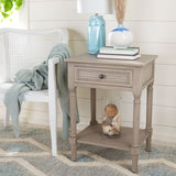 SAFAVIEH Eleanore 1-Drawer Lower Shelf Nightstand Accent Table - 19" W x 15.8" L x 26" H - 19Wx16Dx26H