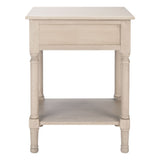 SAFAVIEH Eleanore 1-Drawer Lower Shelf Nightstand Accent Table - 19" W x 15.8" L x 26" H - 19Wx16Dx26H