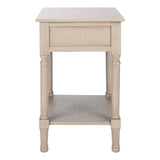 SAFAVIEH Eleanore 1-Drawer Lower Shelf Nightstand Accent Table - 19" W x 15.8" L x 26" H - 19Wx16Dx26H