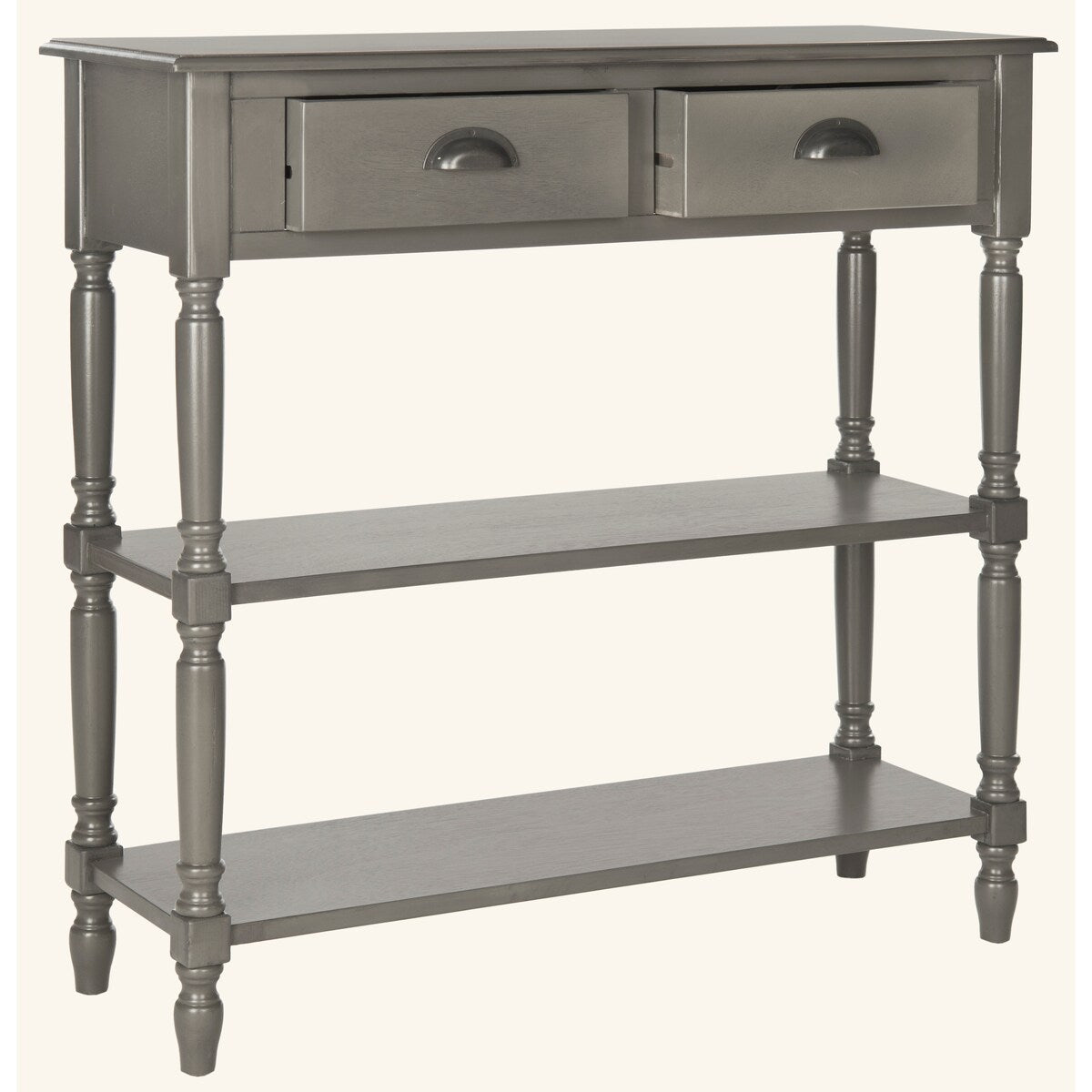 SAFAVIEH Electa Grey Console - 35.8" x 13" x 35.8" - 36Wx13Dx36H